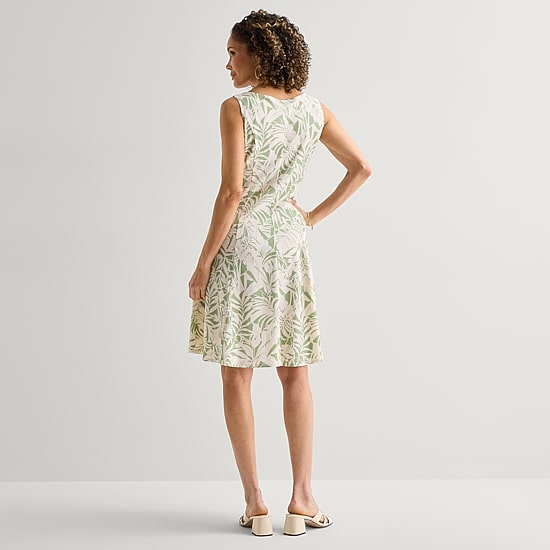 Perceptions Womens Leaf Jacket Dress
