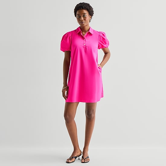 Sam And Jess Womens Short Sleeve Shift Dress