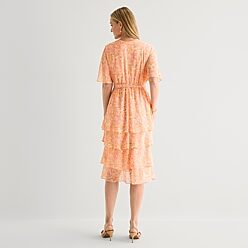 speechless dresses Speechless Girls 7-16 Off Shoulder High Low Floral Dress 8 / Coral