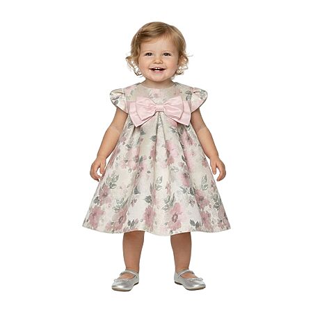 bonnie jean purple floral dress NEW Bonnie Jean Girl Size 4T "PEACH LAVENDER FLORAL" Shantung Dress  Cardigan Set