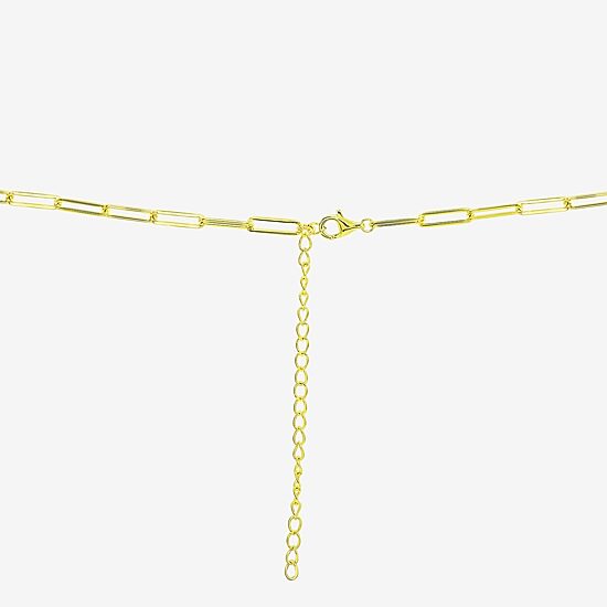 Womens 14K Gold Over Silver 18 Inch Link Chain Necklace
