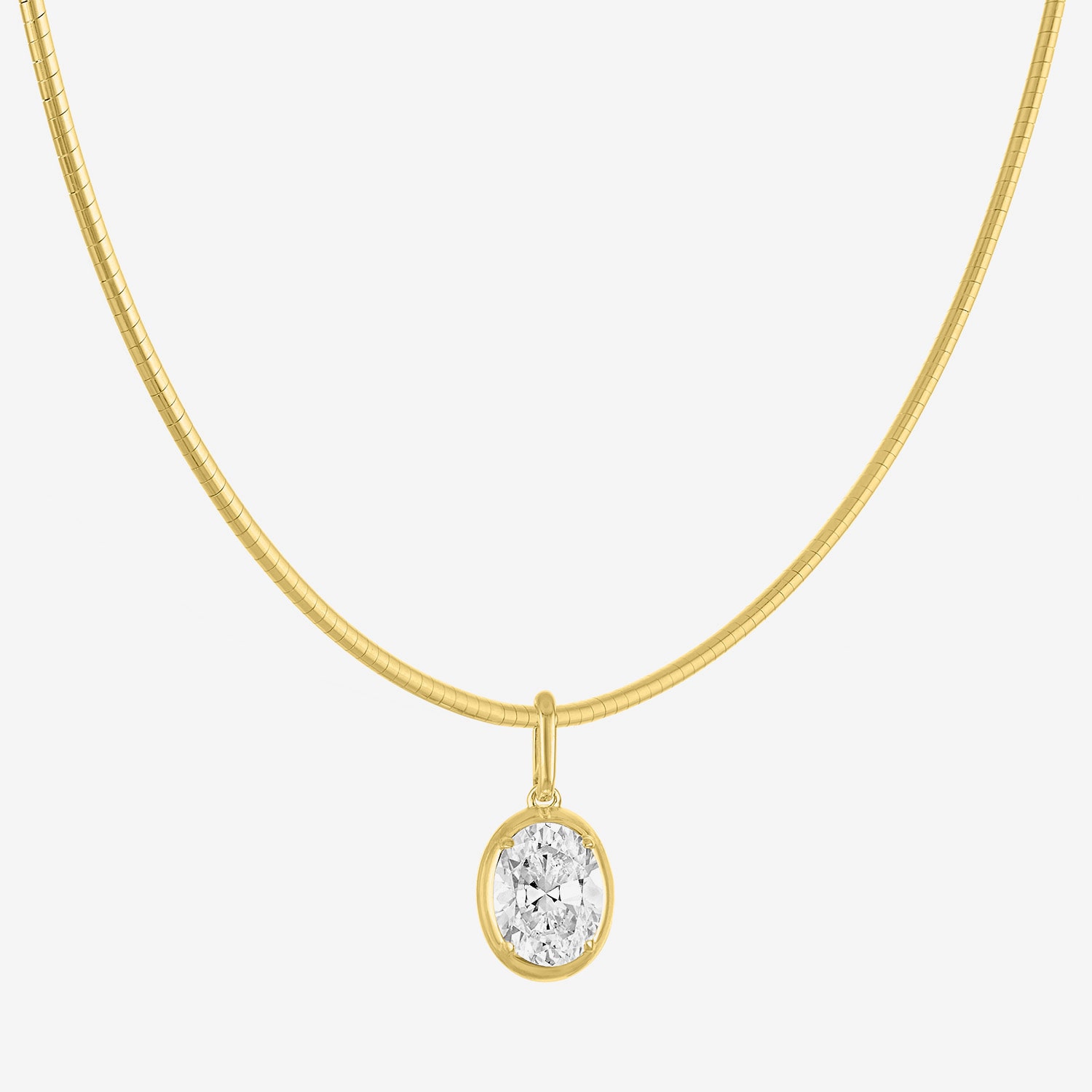 Diamond Addiction (G-H / Si2-I1) Womens 1 1/2 CT. T.W. Lab Grown White Diamond 14K Gold Over Silver Oval 18 Inch Pendant Necklace