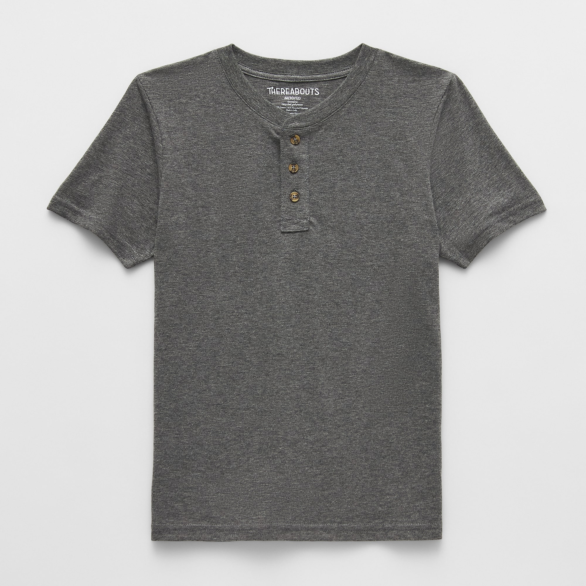 Thereabouts Little & Big Kid Boys Short Sleeve Regular Fit Henley Shirt