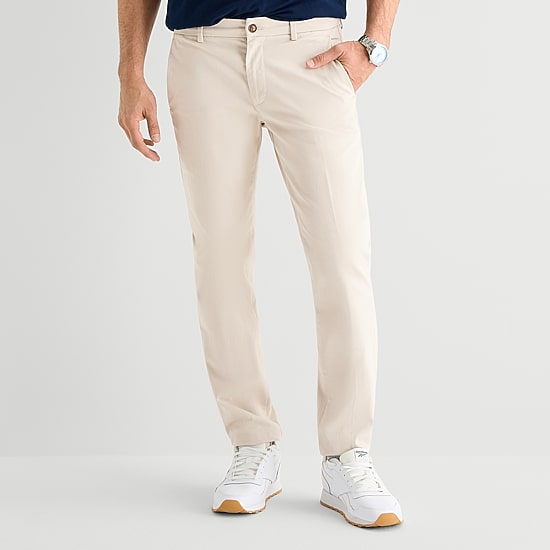 St. John's Bay Stretch Chino Mens Slim Fit Flat Front Pant