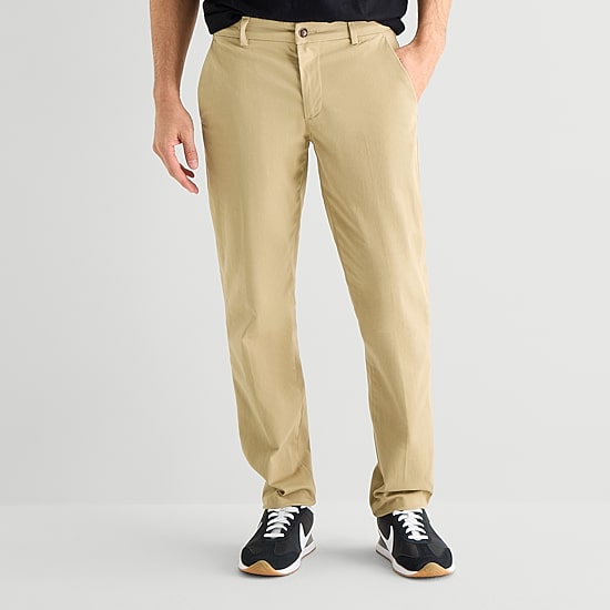 St. John's Bay Stretch Chino Mens Straight Fit Flat Front Pant