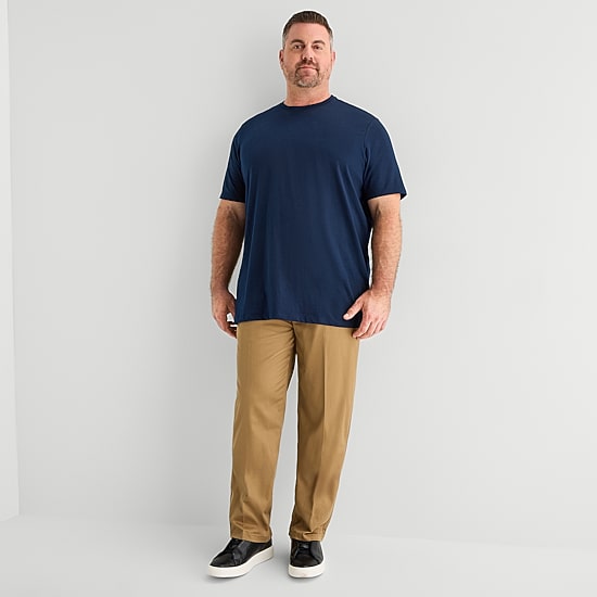 St. John's Bay Super Soft Mens Crew Neck Short Sleeve Quick Dry Big and Tall T-Shirt