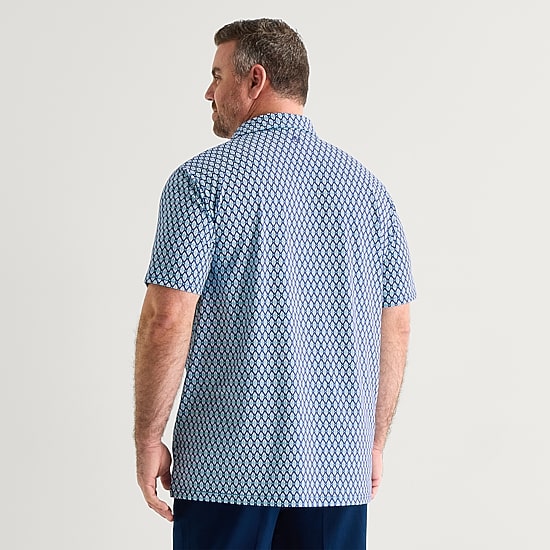 St. John's Bay Performance Big and Tall Mens Classic Fit Short Sleeve Polo Shirt