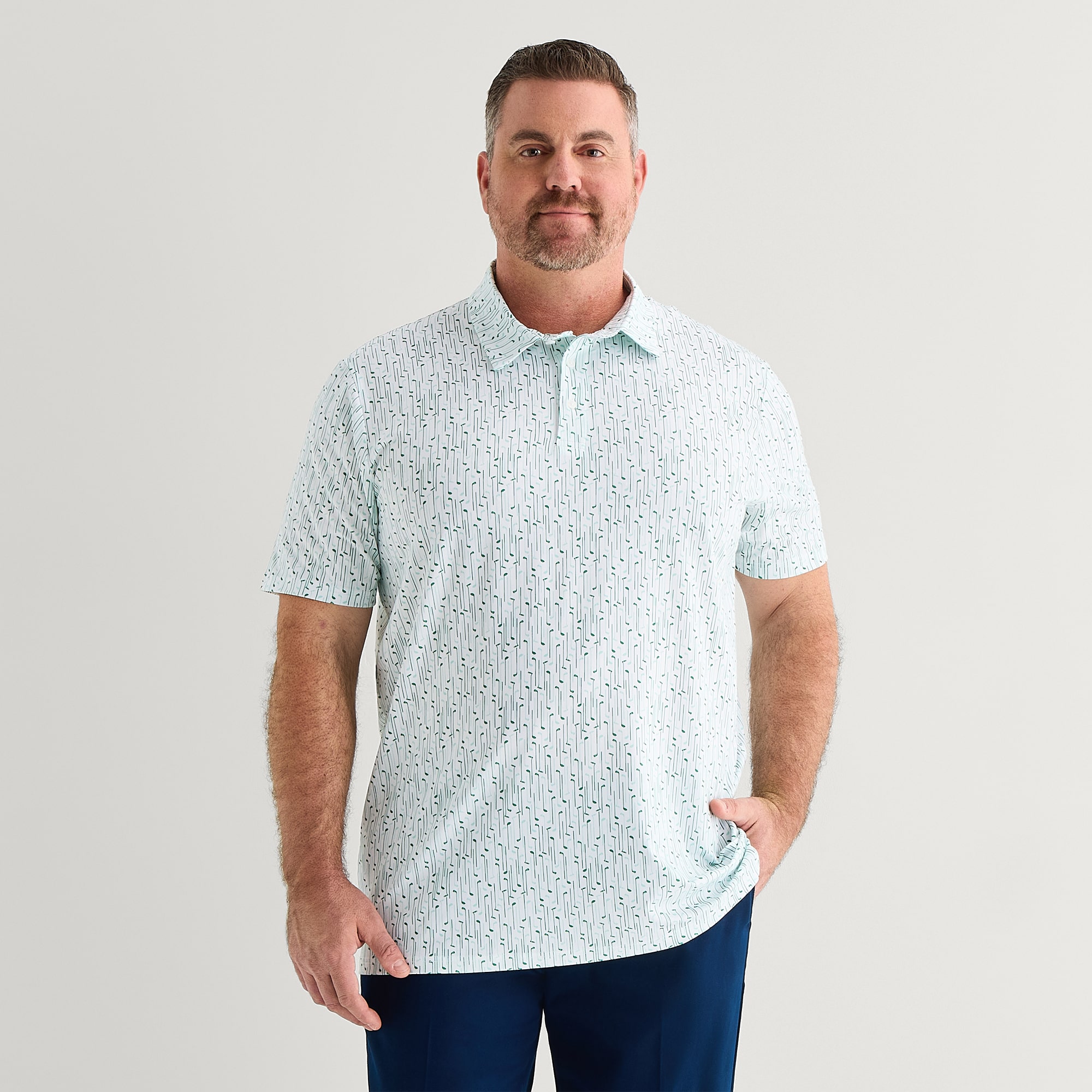 St. John's Bay Performance Big and Tall Mens Classic Fit Short Sleeve Polo Shirt