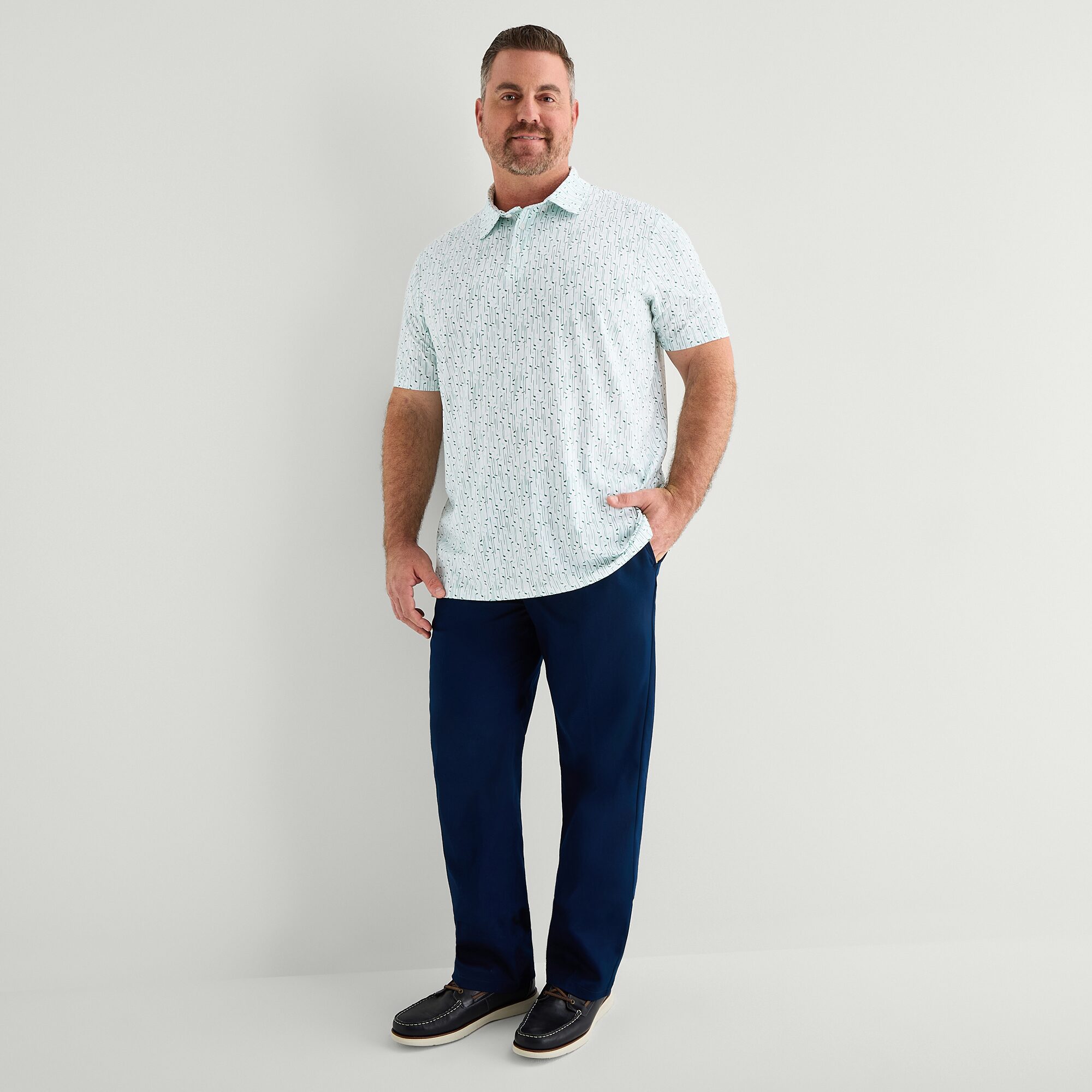 St. John's Bay Performance Big and Tall Mens Classic Fit Short Sleeve Polo Shirt