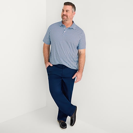 St. John's Bay Performance Big and Tall Mens Classic Fit Short Sleeve Polo Shirt