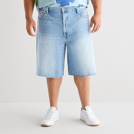Arizona Baggy Fit Mens 12" Big and Tall Denim Short
