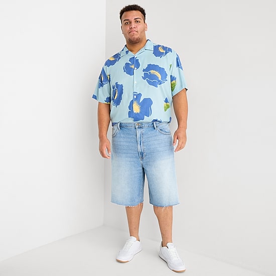Arizona Baggy Fit Mens 12" Big and Tall Denim Short