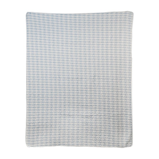 Donna Sharp Slate Cobblestone  Pieced Cotton Quilted Lightweight Throw
