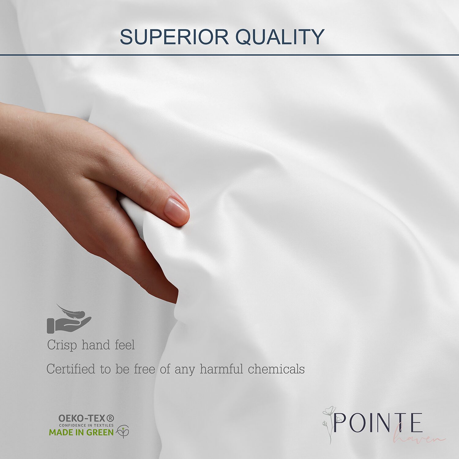 Pointehaven 200 Thread Count Crisp Printed Cotton Sheet Set