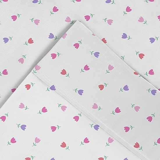 Pointehaven 200 Thread Count Crisp Printed Cotton Sheet Set