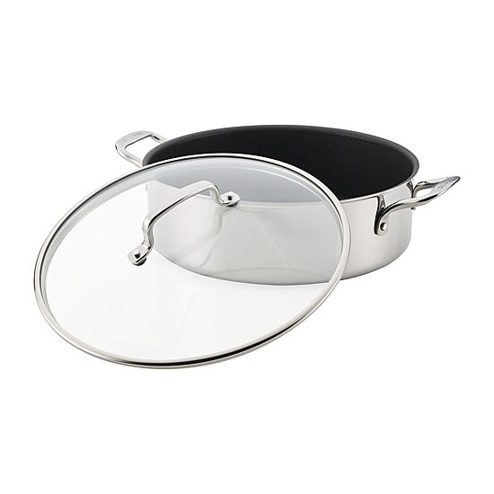 Circulon C1 Series Clad With Scratch Defense Technology Nonstick With Lid 7 Qt Non-Stick Stainless Steel Braising Pan