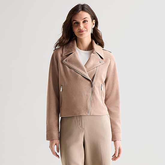 Worthington Womens Lightweight Motorcycle Jacket