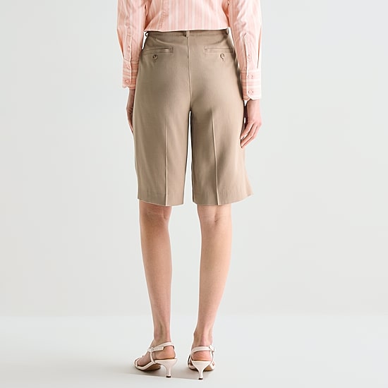 Worthington Womens 12" High Rise Bermuda Short
