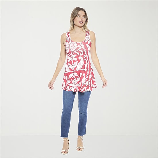 24seven Comfort Apparel Womens Scoop Neck Sleeveless Tank Top