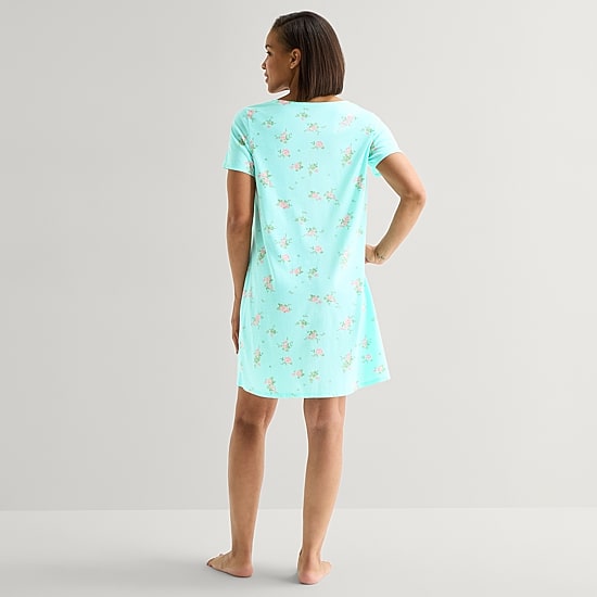 Adonna Womens Short Sleeve Nightgown