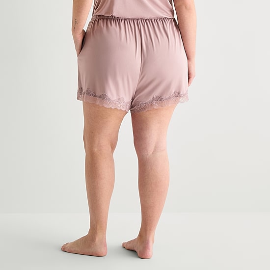 Ambrielle Womens Plus Pajama Shorts