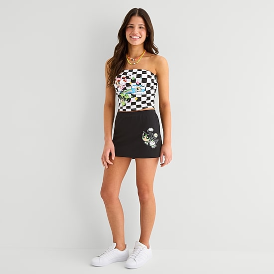 Hello Kitty® And Friends X The Powerpuff Girls™  Womens Juniors Low Rise Skort