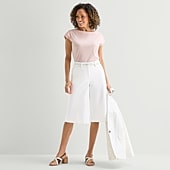 Liz Claiborne Emma Womens Culotte Pant