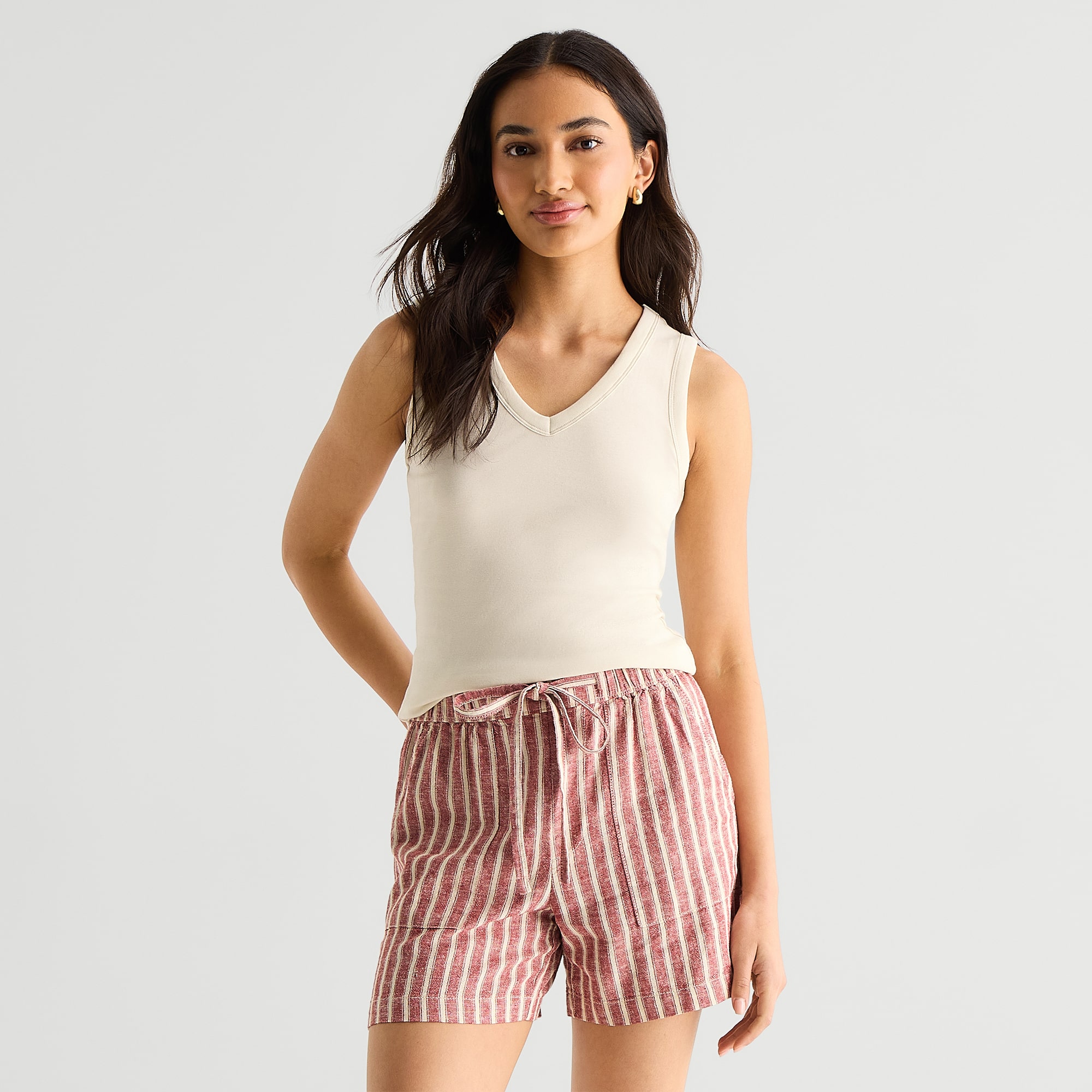 a.n.a Womens V Neck Sleeveless Tank Top