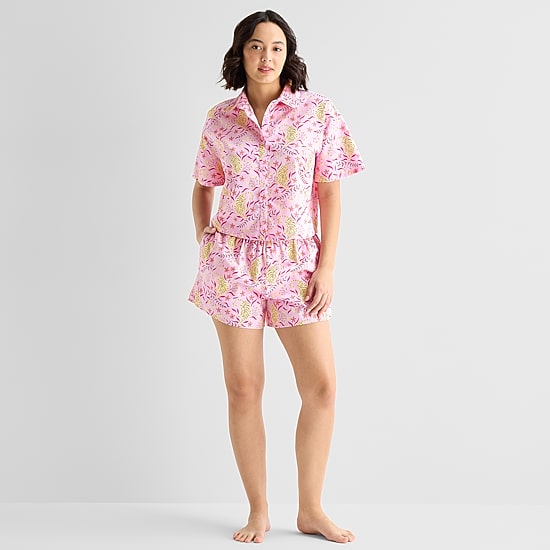 Hope & Wonder Women's History Month Tiger Printed Short Sleeve Regular Fit Pajama Top