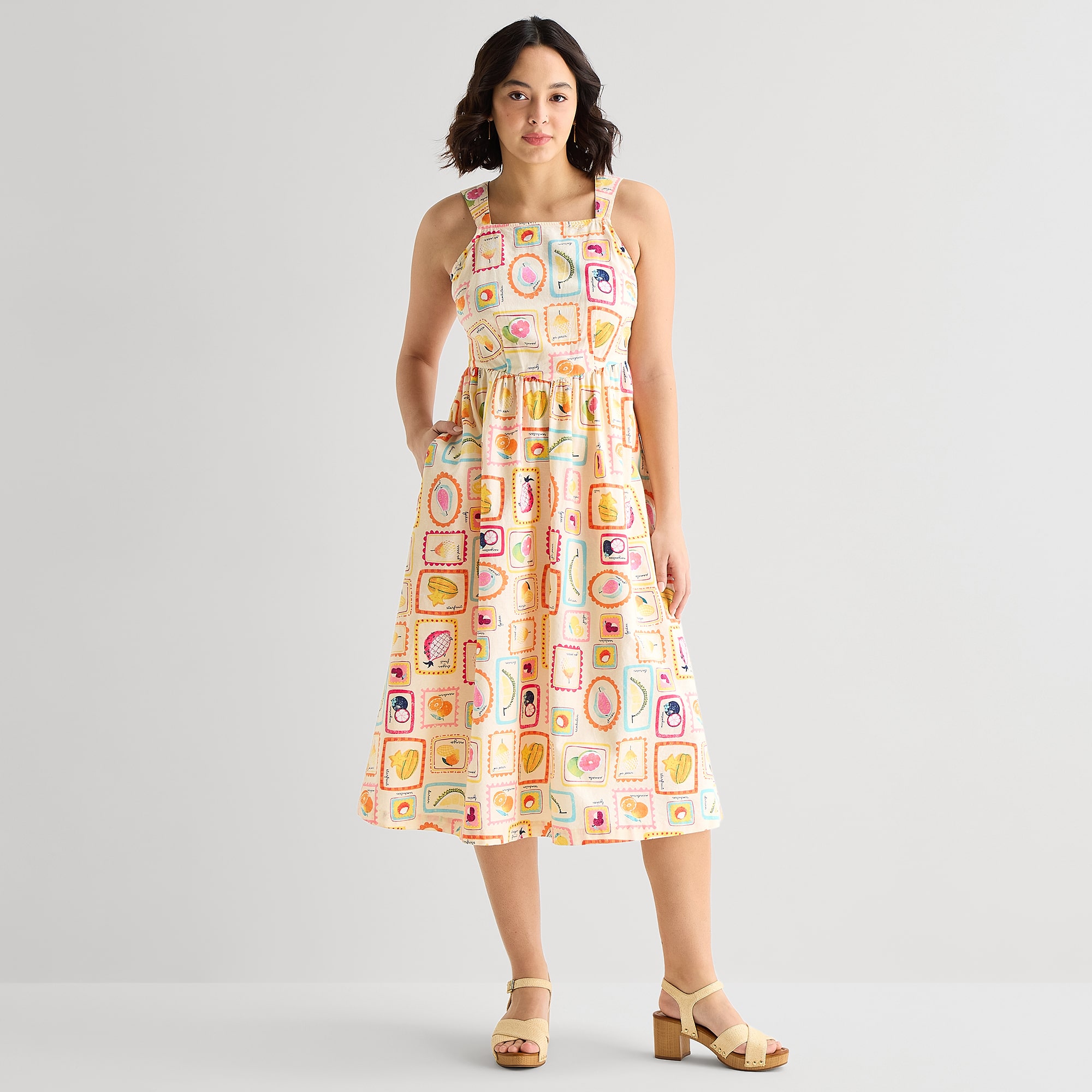 Hope & Wonder AAPI Womens Short Sleeve A-Line Dress