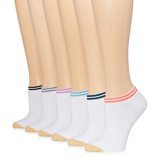Gold Toe Cushion Womens 6 Pair Liner Socks