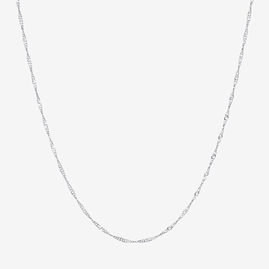 Silver Reflections Pure Silver Over Brass 18-24" Chain Necklace
