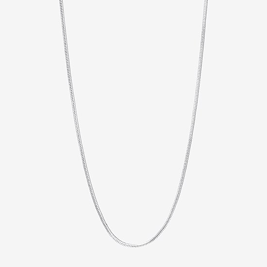 Silver Reflections Pure Silver Over Brass 16-30" Chain Necklace