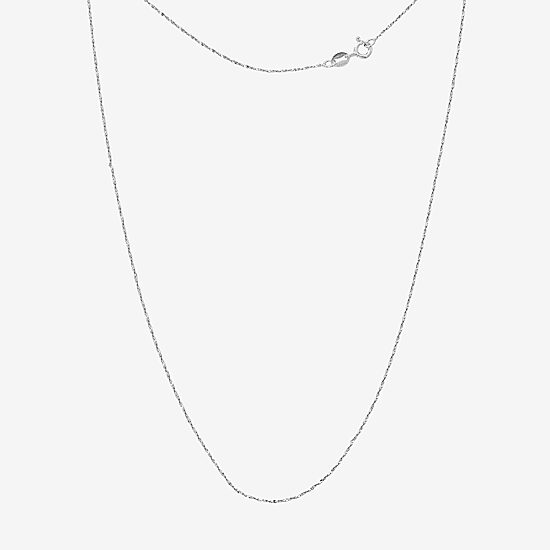 Silver-Plated Brass 18" Twist Chain
