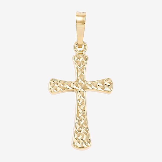 Unisex Adult 14K Gold Cross Pendant
