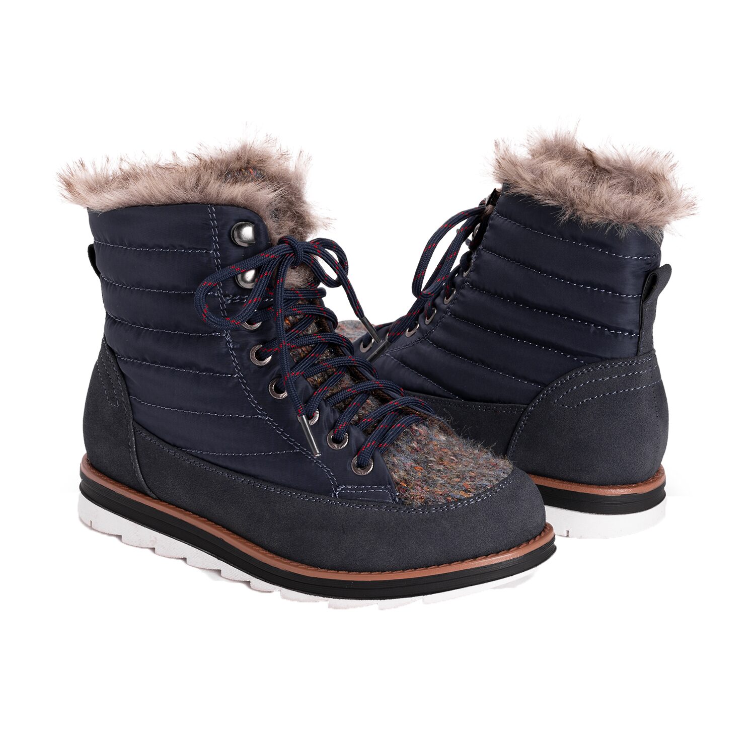 Muk Luks Womens Sigrid Flat Heel Lace Up Boots