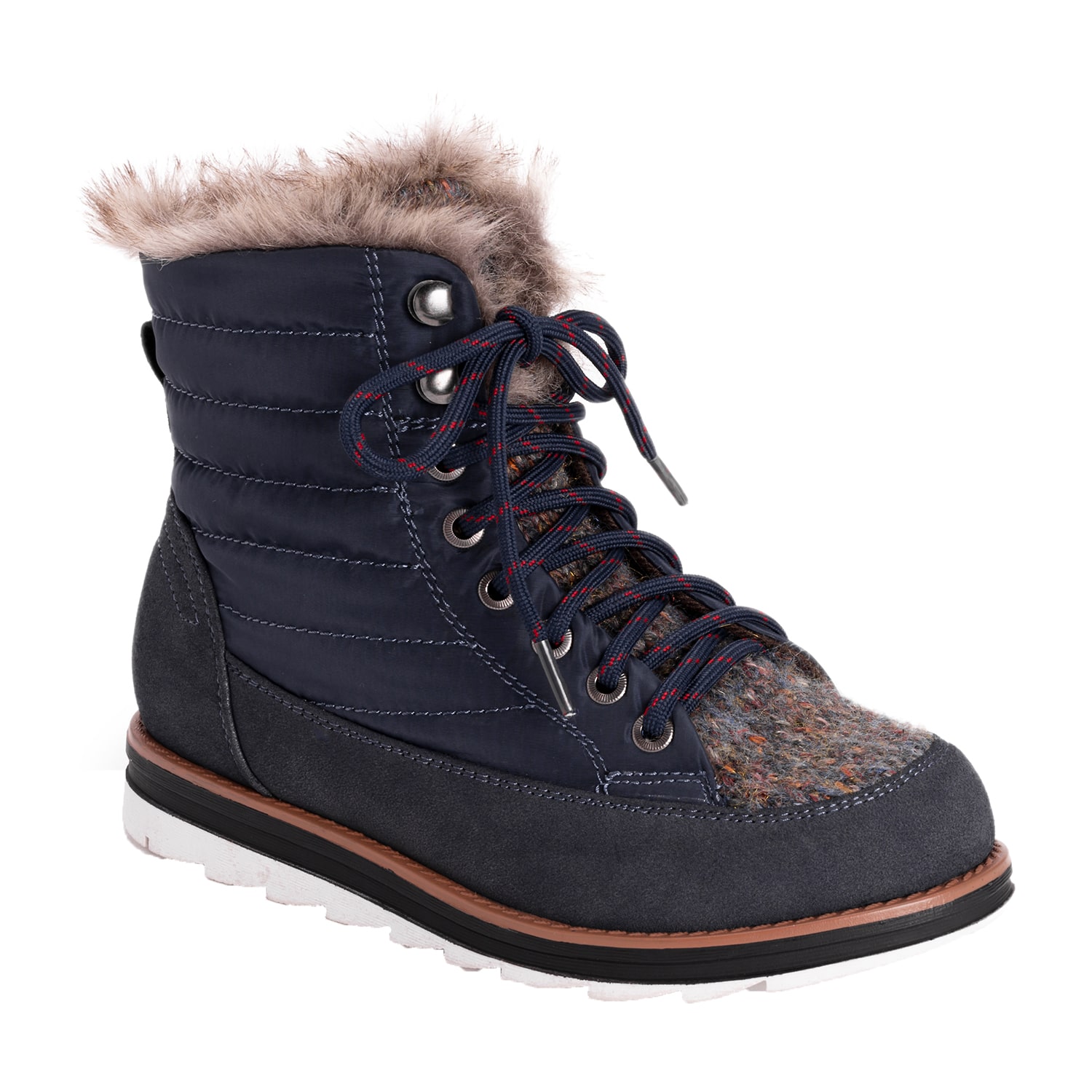 Muk Luks Womens Sigrid Flat Heel Lace Up Boots