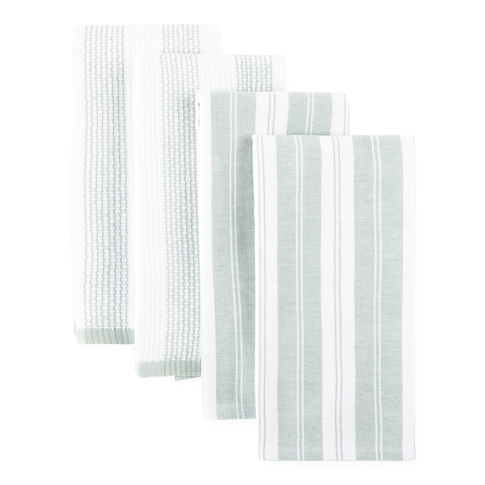 Cooks Striped Dual Purpose 4-Pc. Kitchen Towel Set