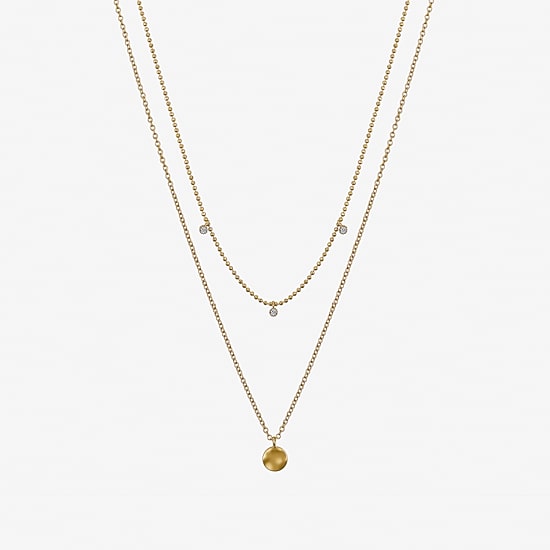 Gratitude & Grace Womens Cubic Zirconia Pure Silver Over Brass 2-pc. Necklace Set