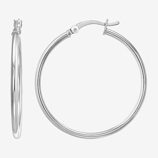 Womens Sterling Silver Round 2 Pair Earring Set