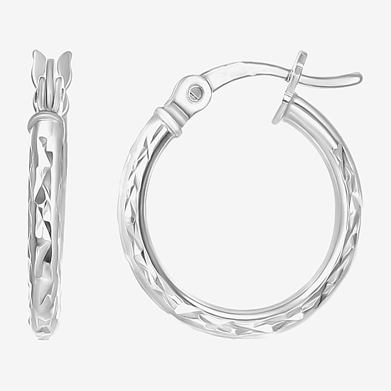 Womens Sterling Silver Round 2 Pair Earring Set