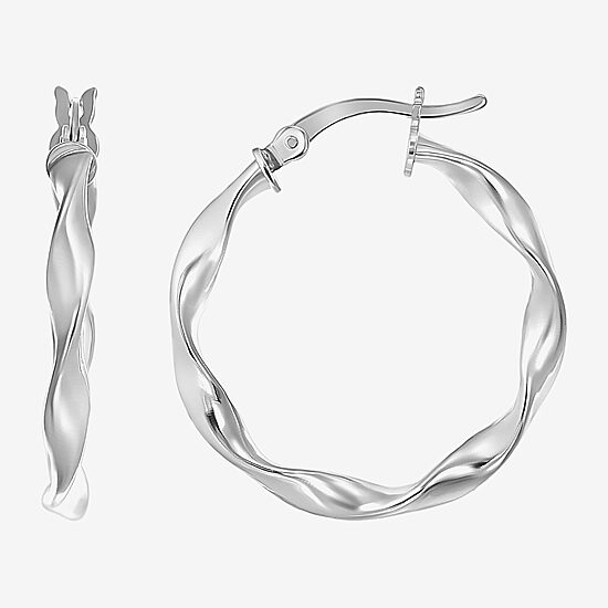 Womens Sterling Silver Round 2 Pair Earring Set