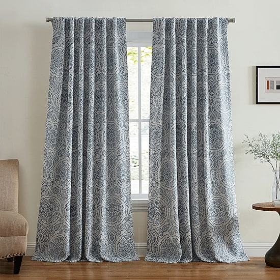 Elrene Home Fashions Giovanni Rod Pocket Back Tab Energy Saving Blackout Single Curtain Panel