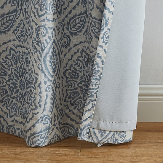 Elrene Home Fashions Giovanni Rod Pocket Back Tab Energy Saving Blackout Single Curtain Panel