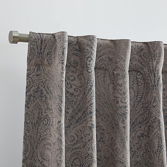 Elrene Home Fashions Vittoria Rod Pocket Back Tab Energy Saving Blackout Single Curtain Panel