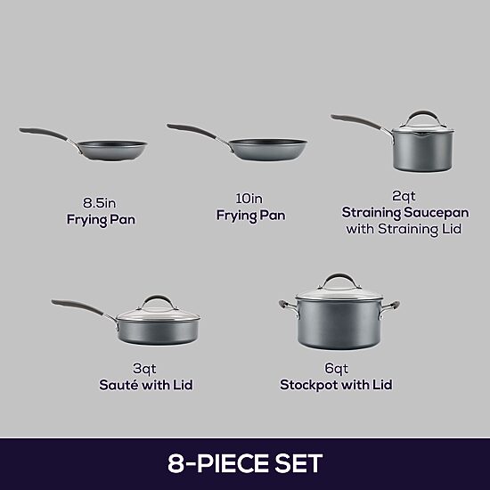 Circulon A1 Series with ScratchDefense 8-pc. Non-Stick Cookware Set