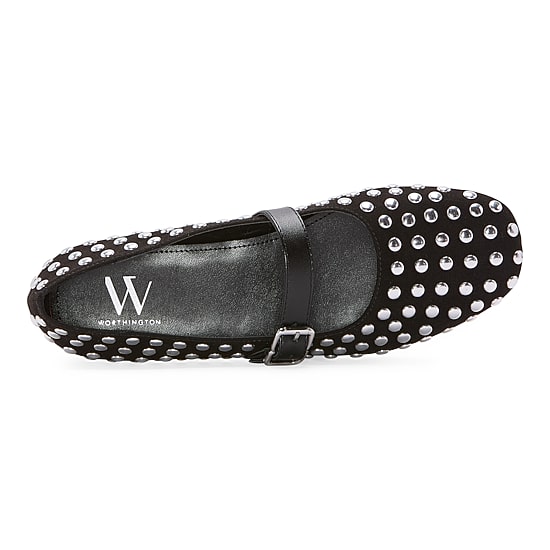 Worthington Dazie Womens Round Closed Toe Ballet Flats