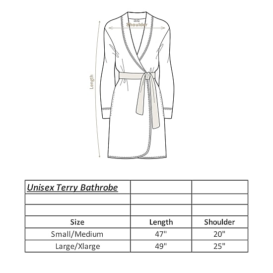 Linum Home Textiles Unisex Adult Long Length Long Sleeve Robe