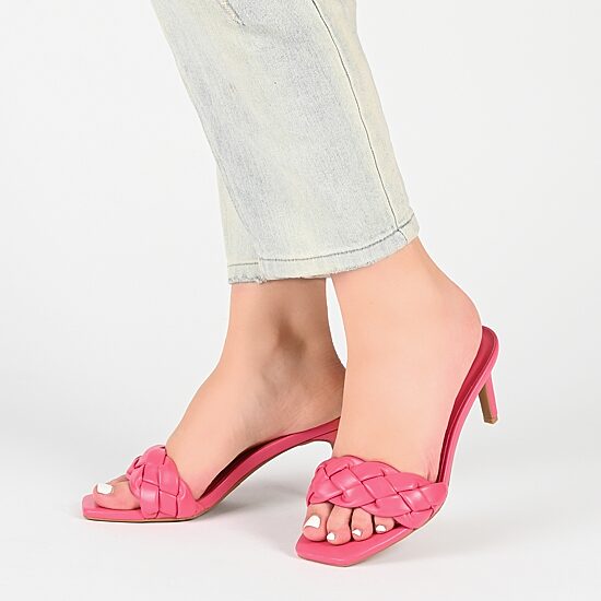 Journee Collection Hattie Womens Round Open Toe Stiletto Heel Pumps
