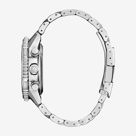 Citizen Mens Chronograph Silver Tone Stainless Steel Bracelet Watch Ca4660-61a